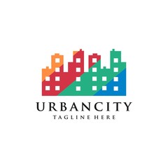 City Skyline for Real Estate Logo design Vector