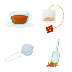 Vector design of food and natural logo. Set of food and black vector icon for stock.