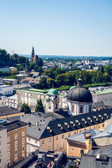 Fototapeta premium Salzburg, well known city in Austria, since 1996 listed as a UNESCO World Heritage Site.