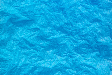crumpled paper napkin aqua color