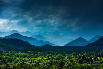 ropical forests and high mountains, Thailand