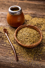 Yerba mate leaves