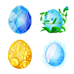 Isolated object of dinosaur and magic sign. Set of dinosaur and fantasy stock vector illustration.