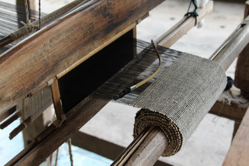 Thai traditional weaving machine, Mae Chaem, Chiangmai, Thailand.