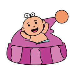 cute little baby girl with hat