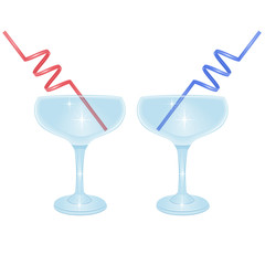 alcoholic cocktail beverage vector set collection on white background