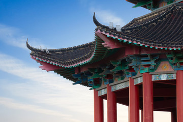 The corner of Chinese ancient attic