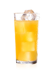 Orange juice in a glass. Orange juice in a glass.