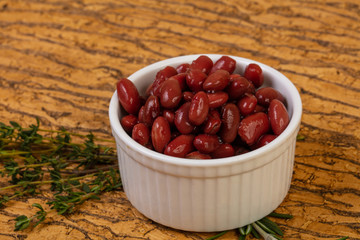 Baked red kidney