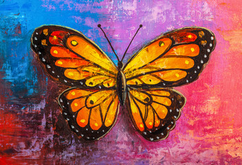 abstract painting butterfly - 276565453