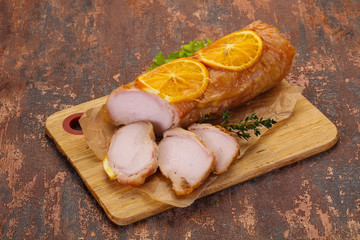 Chicken roll with orange