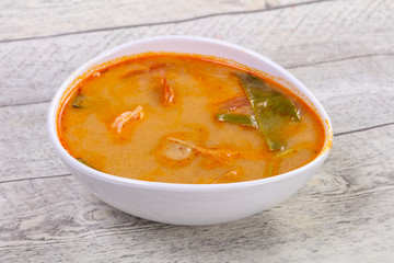 Famous Thai Tom Yam soup