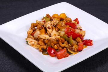 Roasted pork with vegetables