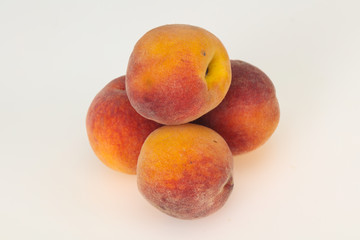 Sweet peach isolated on white