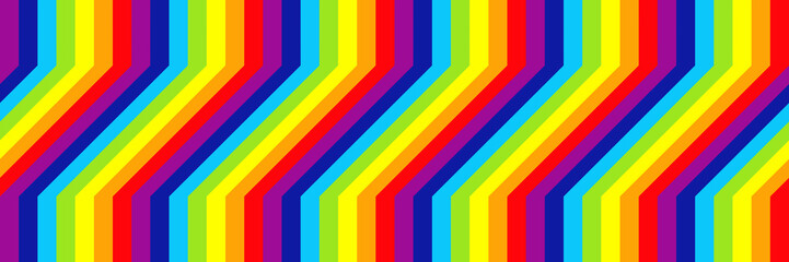 horizontal elegant rainbow design for pattern and background