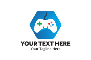 unique game simple logo creative design in flat style with color . gaming logo creative design for identity and community