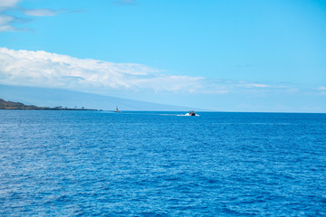 sea and blue sky  in Hawaii