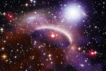 Space Background with Colorful Galaxy Cloud Nebula. The elements of this image furnished by NASA.