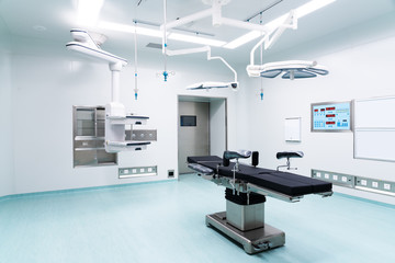 Interior of operating room in modern clinic