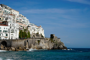 Fototapeta na wymiar view of Amalfi