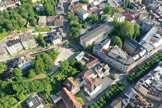 aerial view to Baden-Baden south Germany