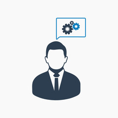 Creative Service Icon. Flat style vector EPS.