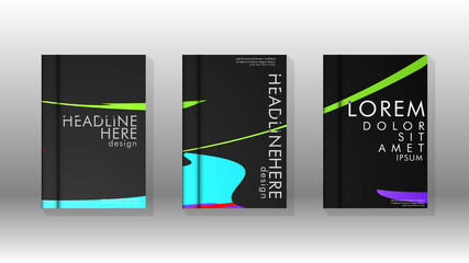 Book Cover colorful geometric backgrounds.