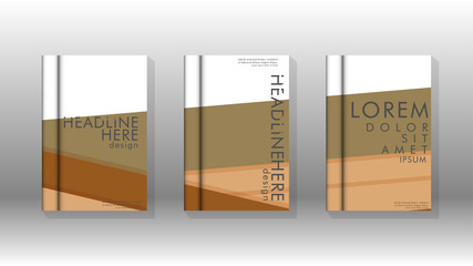 Cover book concept abstract geometric background with a combination of colors and shapes