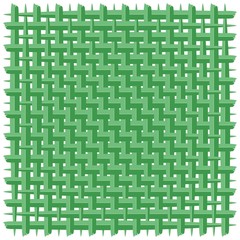 Weaved Coconut Leaf Green Vector Background 