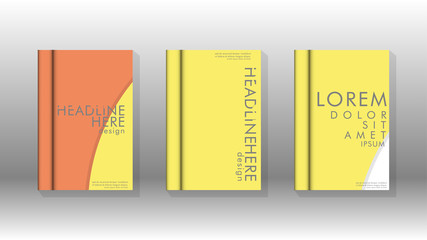 Abstract low circle shape background for corporate business annual report book cover brochure flyer poster. Eps10 vector template