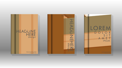 Cover book concept abstract geometric background with a combination of colors and shapes