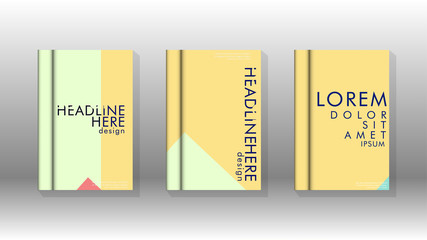 Background of abstract book cover layout. For brochures, magazines, vector templates, etc. Modern designs form geometric patterns in EPS 10