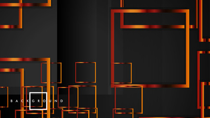 Vector Modern Abstract Squares Backgrounds . with a black and metal color gradient. eps 10 template