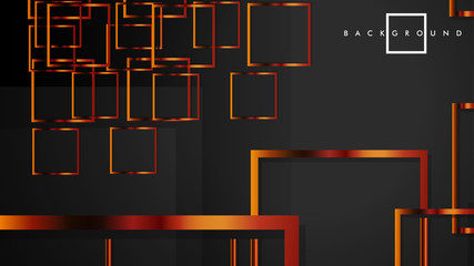 Vector Modern Abstract Squares Backgrounds . with a black and metal color gradient. eps 10 template