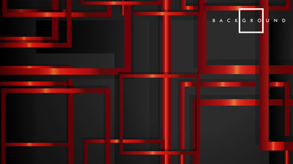 Vector Modern Abstract Squares Backgrounds . with a black and red metal color gradient. eps 10 template