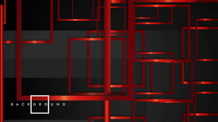 Vector Modern Abstract Squares Backgrounds . with a black and red metal color gradient. eps 10 template