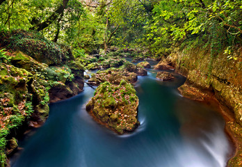 Kalamas river, second largest river of Epirus periphery, close to Lithino village, Zitsa...