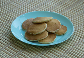 Fry pancake in a frying pan