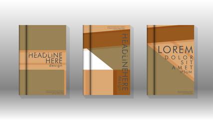 Cover book concept abstract geometric background with a combination of colors and shapes