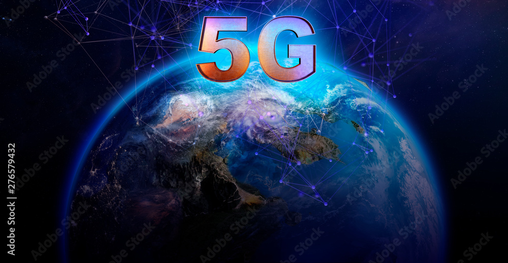 Aufkleber concept of high speed wireless mobile 5g network. new generation technology mobile internet business