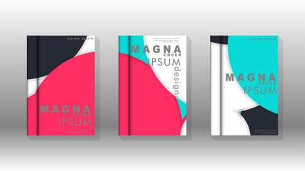 Abstract low circle shape background for corporate business annual report book cover brochure flyer poster. Eps10 vector template