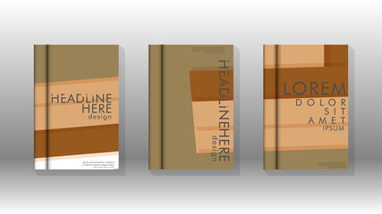 Cover book concept abstract geometric background with a combination of colors and shapes