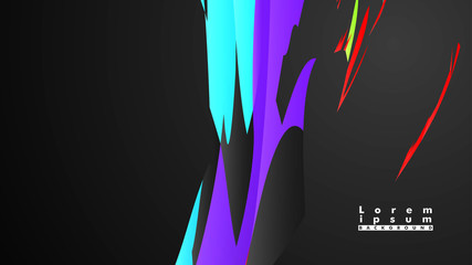 Colorful geometric backgrounds. Simple form composition. Eps10 vector template