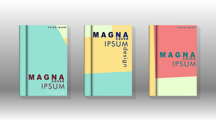 Background of abstract book cover layout. For brochures, magazines, vector templates, etc. Modern designs form geometric patterns in EPS 10