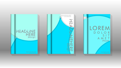 Minimal vector covers design. Round shapes composition . Eps10 vector template