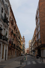 Fototapeta na wymiar old street in valencia
