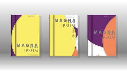 Abstract low circle shape background for corporate business annual report book cover brochure flyer poster. Eps10 vector template