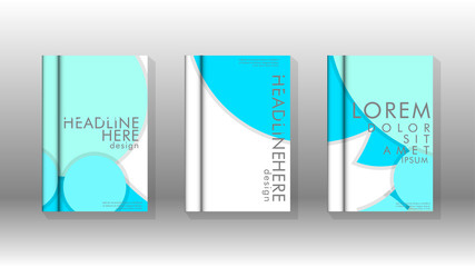 Abstract low circle shape background for corporate business annual report book cover brochure flyer poster. Eps10 vector template