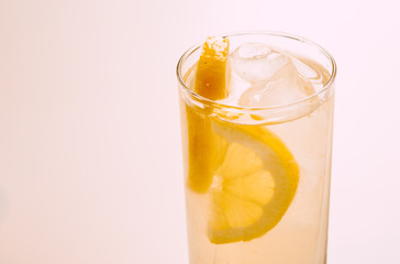 Glass of lemonade.