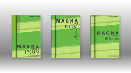 Cover book concept abstract geometric background with a combination of colors and shapes